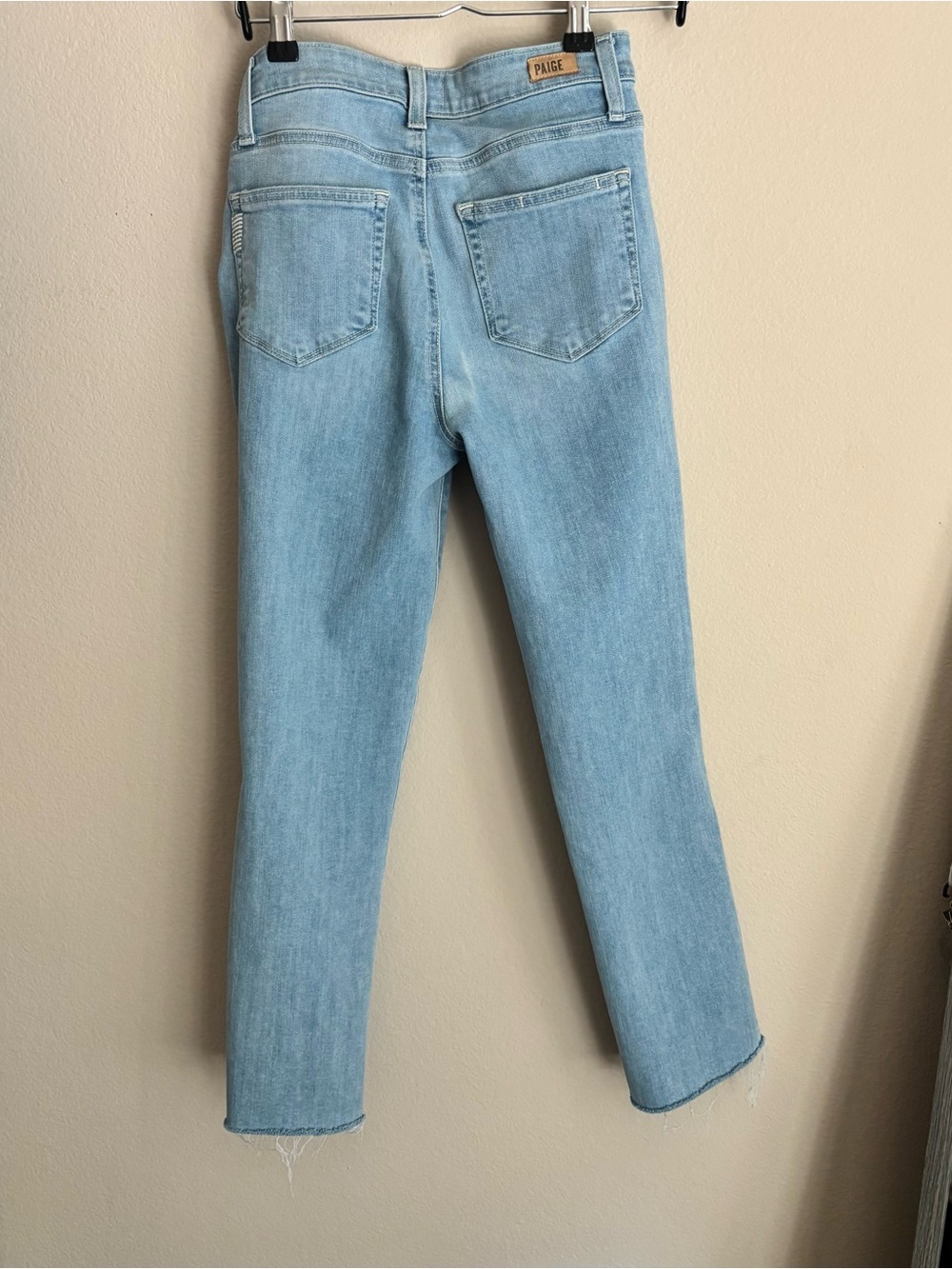 PAIGE Hoxton Slim Crop Jeans Dason Destructed Size 26 - Picture 7 of 8